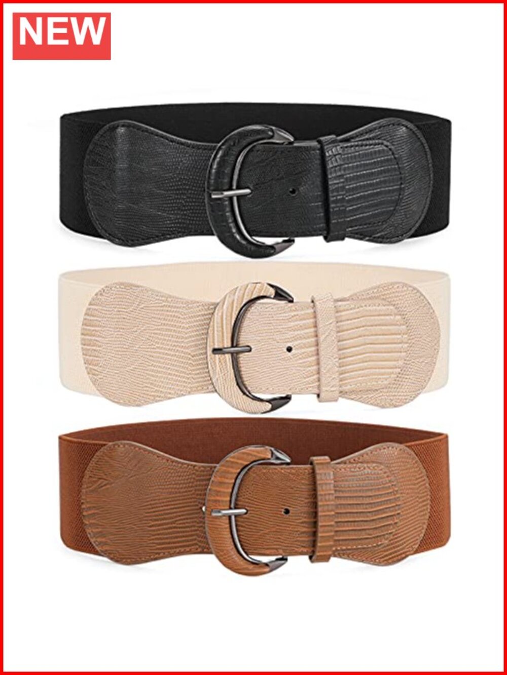 Wide Elastic Waist Belt Vintage Stretchy Waistband for Dresses